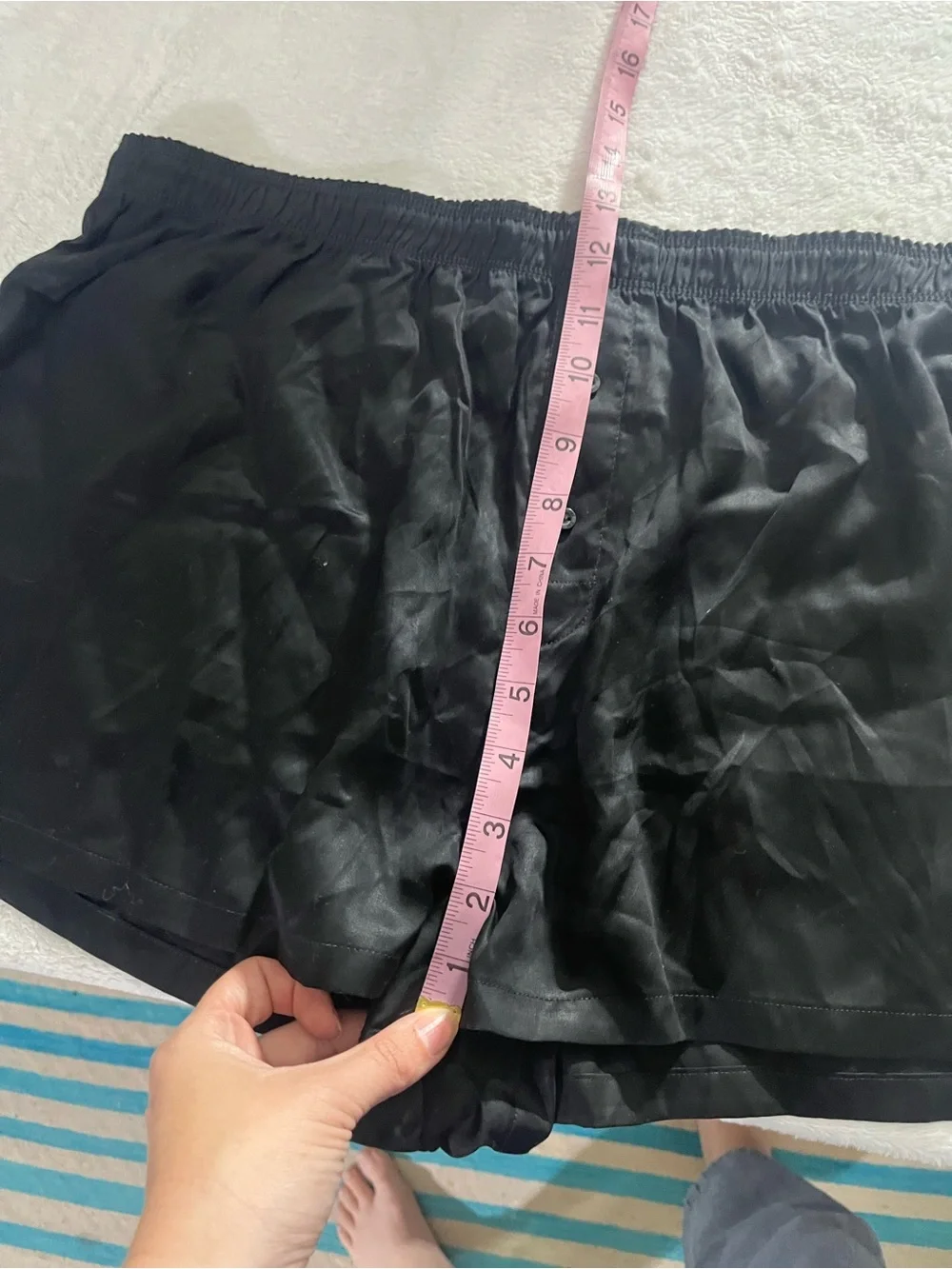 Victoria’s Secret Pink Tencel Boxy Pajama Shorts Black Skeleton Diamante Sequins